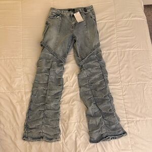AKIRA Light Blue Distressed Women Jeans